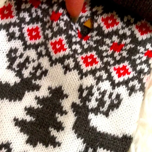 New Pup Crew reindeer knit dog sweater with antler hood.  Size XS.  Cute! - Picture 8 of 12